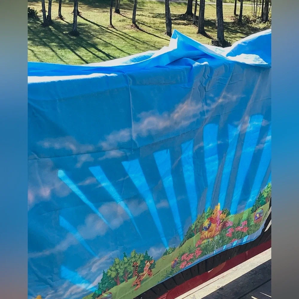 CLOUDS 🍯 Winnie the Pooh ⛅️ EPLVC  Cotton blend  ⛅️ Twin Fitted Sheet